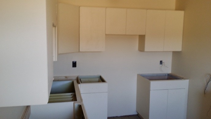 Cabinets donated by Duluth Central High School